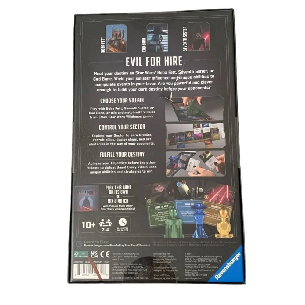 Star Wars Villainous Scum And Villainy Board Game SEALED